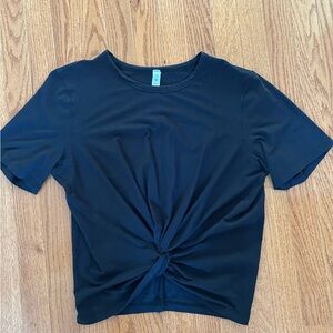 Lululemon Athletica Black Knot Front Tee